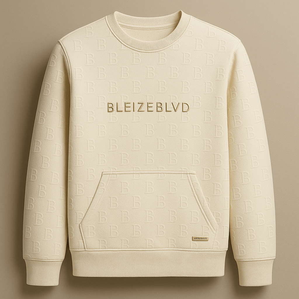 BleizeBlvd Luxury Monogram Crew Neck - BleizeBlvd