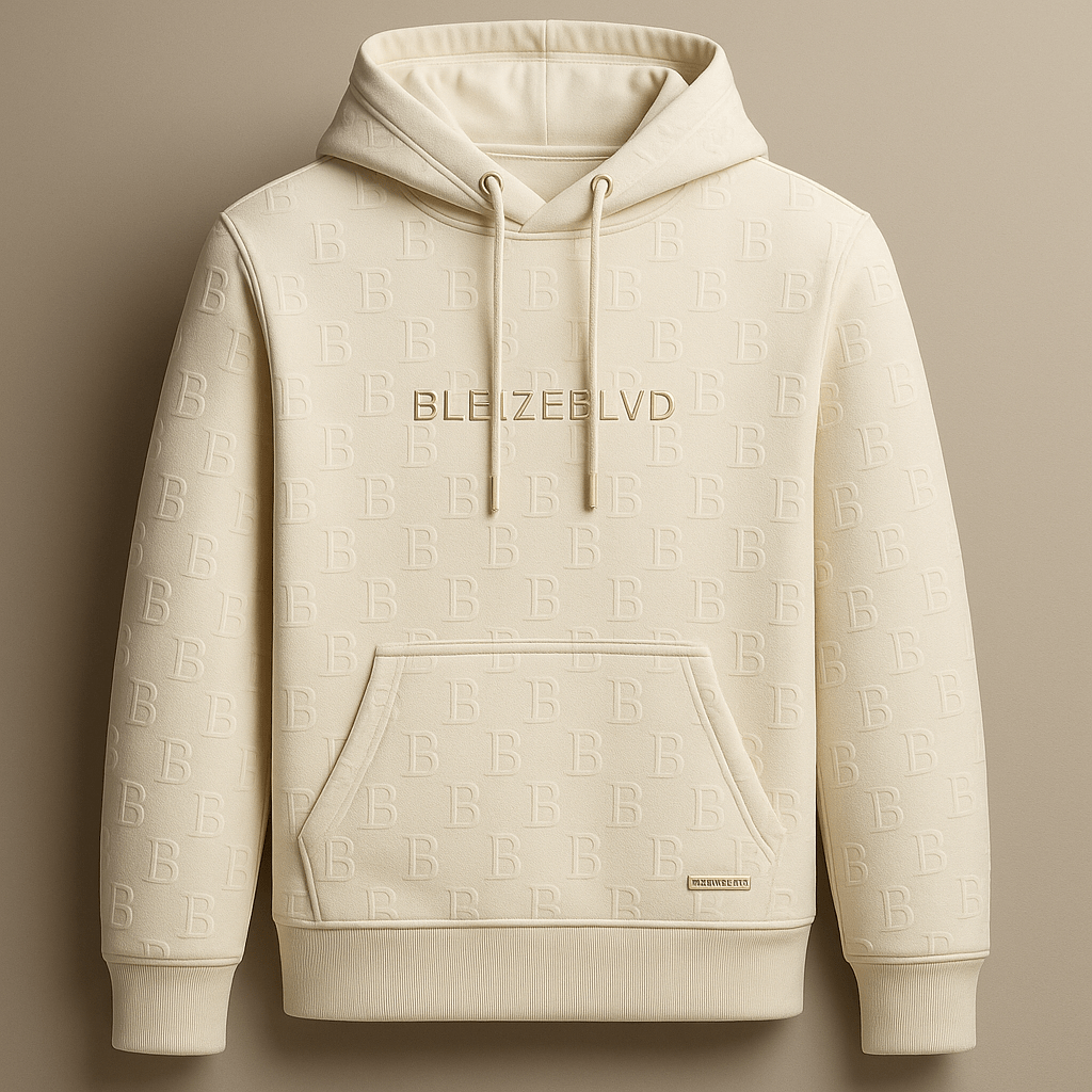 BleizeBlvd Luxury Monogram Hoodie - BleizeBlvd